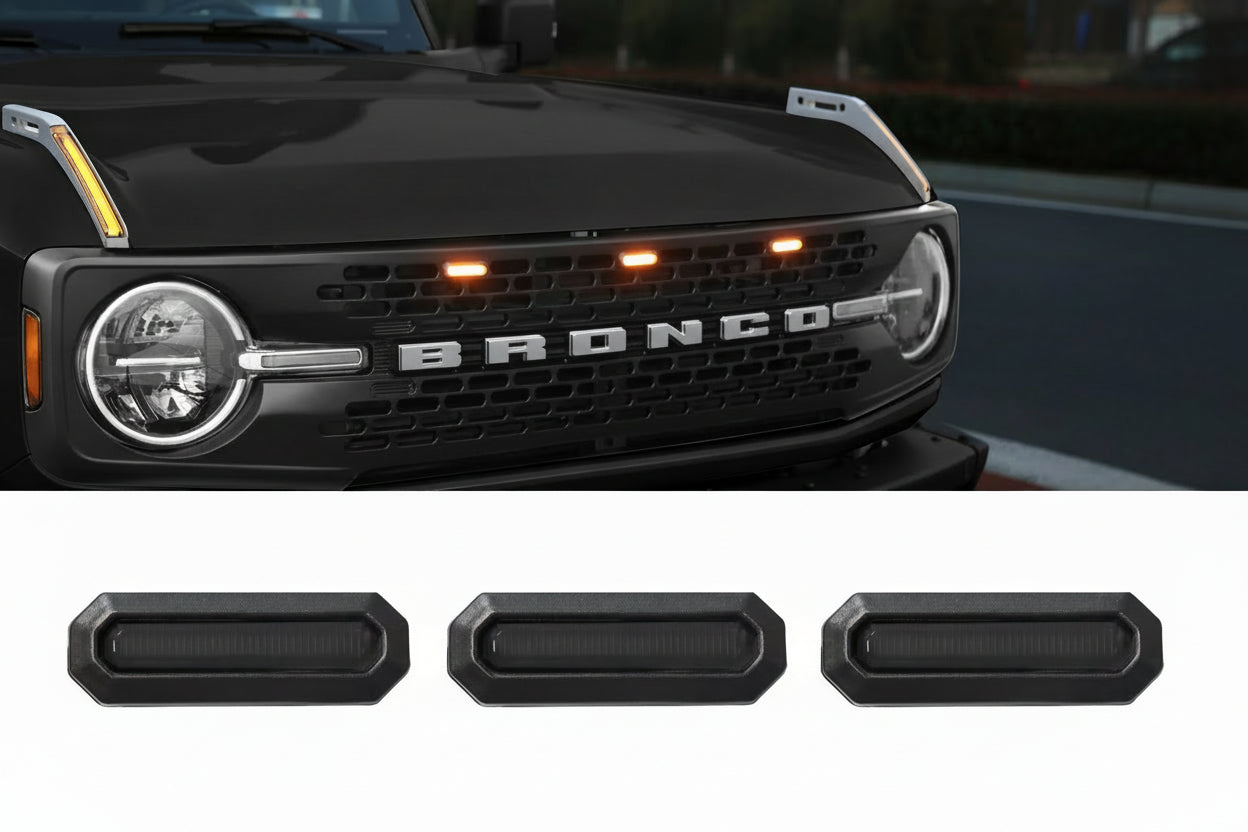 LED Grille Lights for Ford Bronco Accessories 2021-2024 2/4-Door