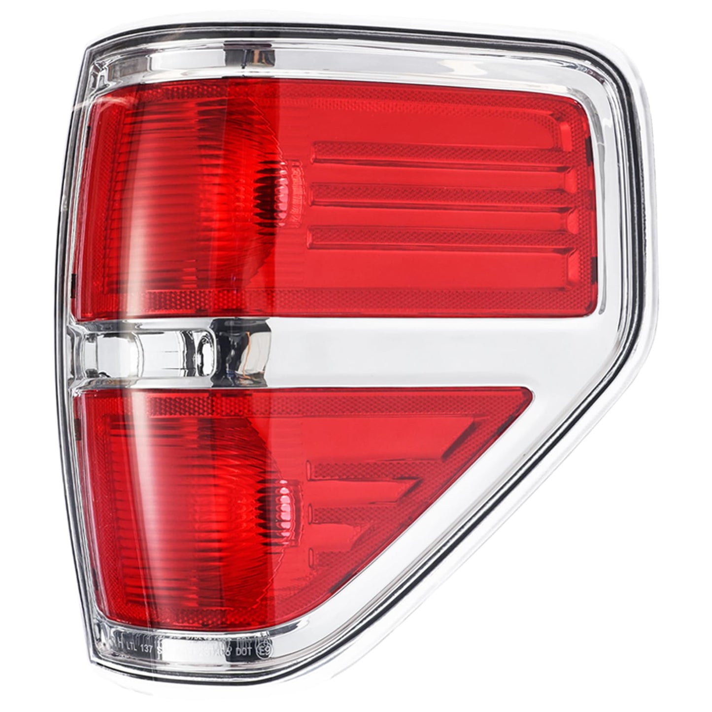 Tail Light Compatible With 2009 - 2014 Ford F150 F-150 Housing - Chrome trim