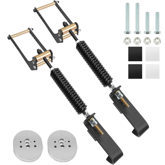 2PCS Heavy Duty Rear Leaf Spring Suspension Enhancement Kit Fit for Ford F150 4WD HD (2009-2023)