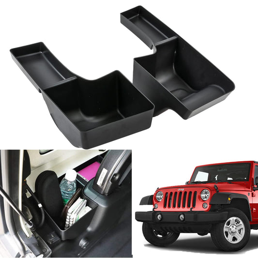 2Pcs Wheel Well Storage for 2018-2023 Jeep Wrangler JL JLU 4-Door (Not Applicable to 2-Door JL Models)