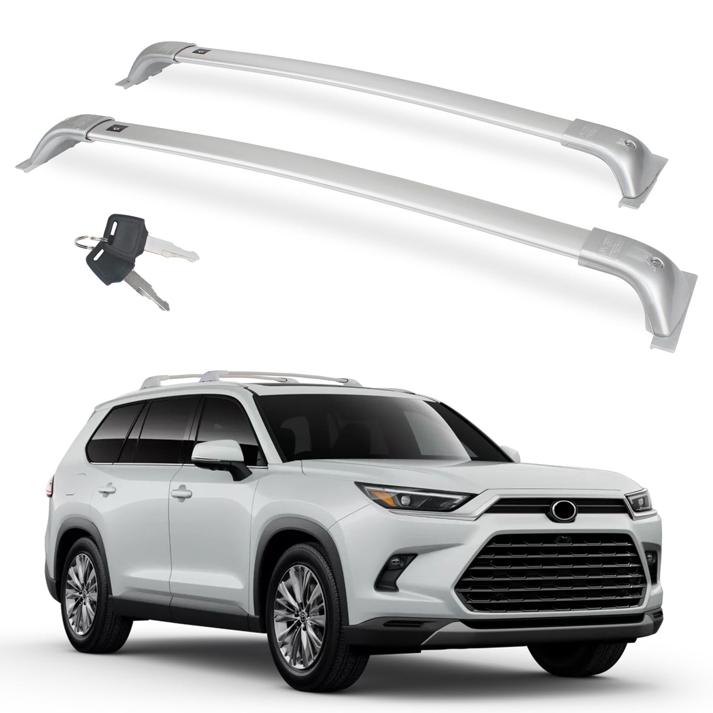 Heavy Duty Upgraded Roof Rack Crossbar Compatible with Toyota Grand Highlander Lexus TX 2024-2026