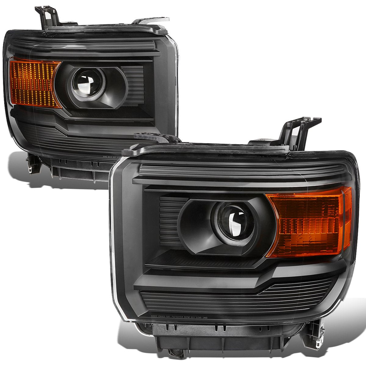 Headlights Assembly Compatible with 2014-2018 GMC Sierra 1500 2500HD 3500HD, Driver and Passenger Side