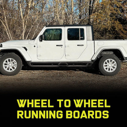 Curve Design Running Boards Compatible with Jeep Gladiator Jt 4 Door 2020-2025 - OMOTOR