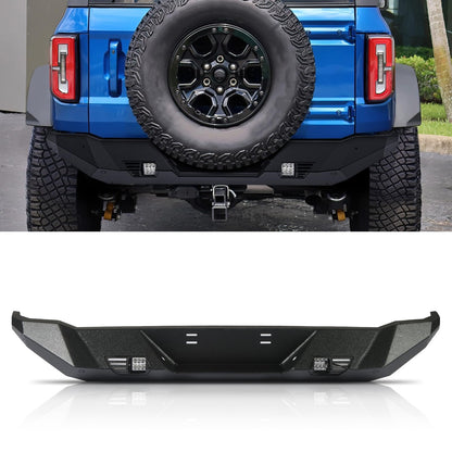 Off Road Front/ Rear  Bumper Compatible with Ford Bronco 2021 - 2025 (Not for Bronco Sport) with 4 Lights