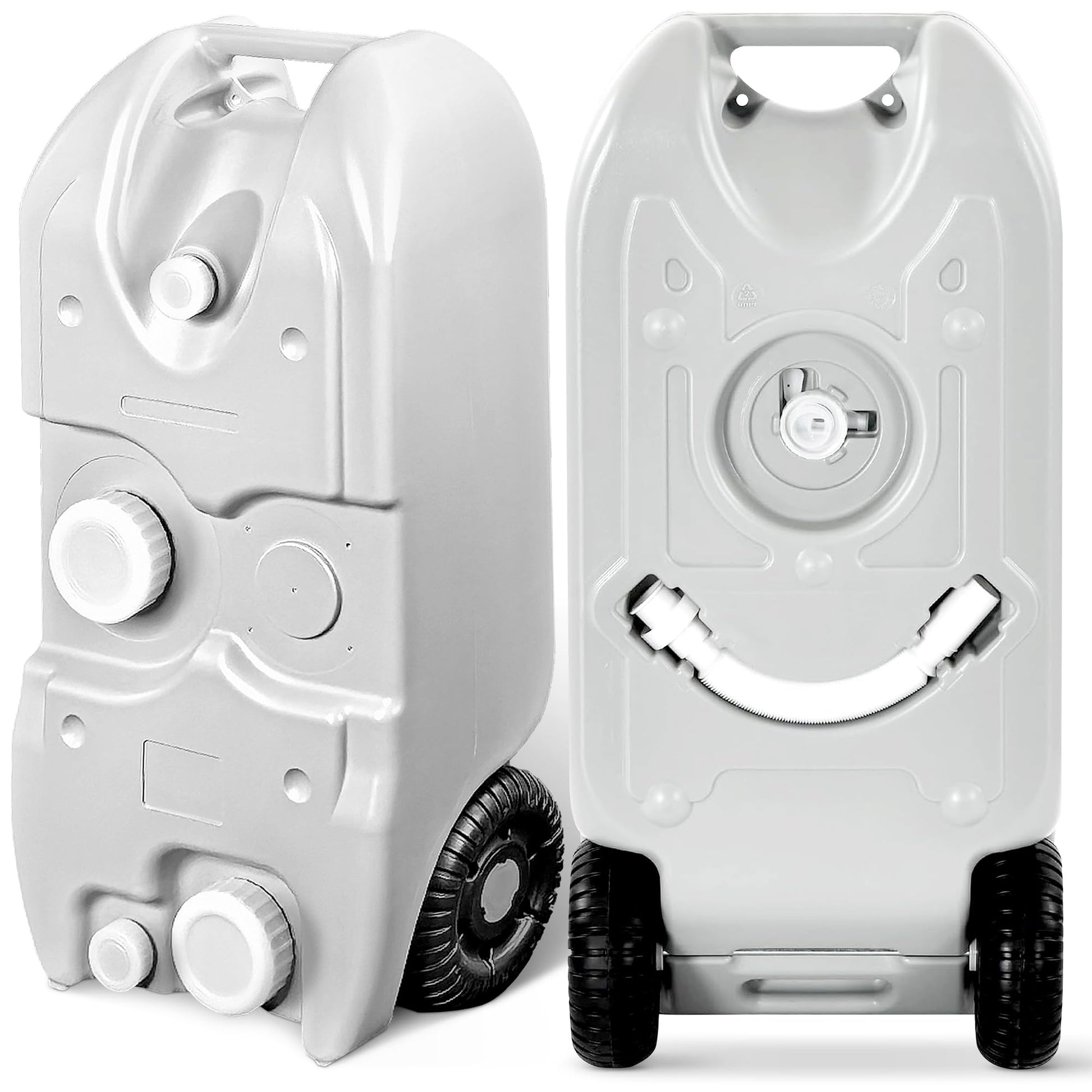 RV Portable Water Tank with Large Wheels for Easy Transport - OMOTOR