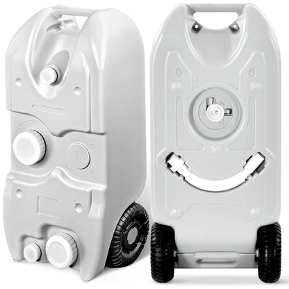 RV Portable Water Tank with Large Wheels for Easy Transport - OMOTOR