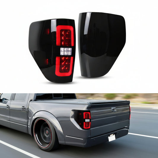 Smoked Black LED Taillights for Ford F150 2009-2014 (2PCS, Passenger & Driver Side)