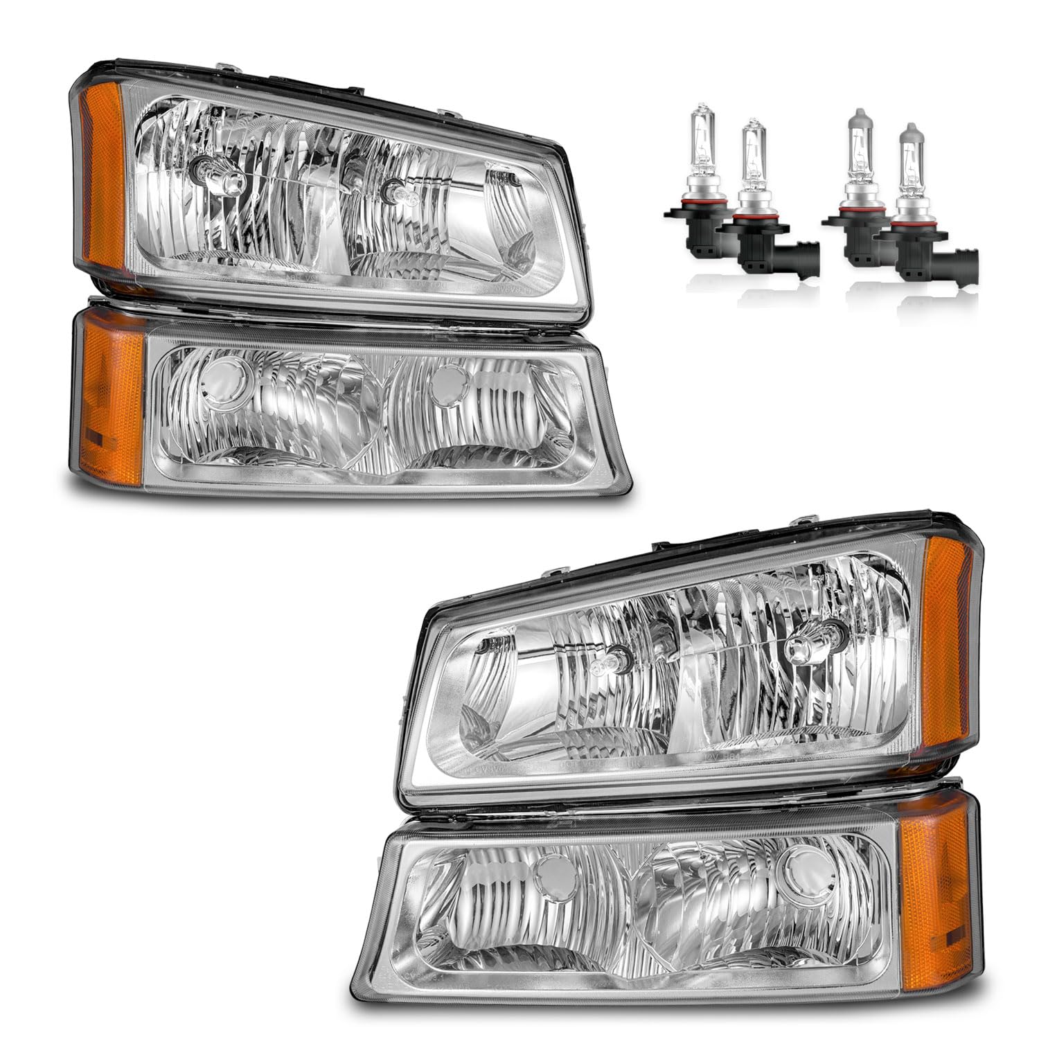 Headlights for 03–07 Chevy Silverado1500/2500/3500/1500HD/2500HD,03–06 — OMOTOR
