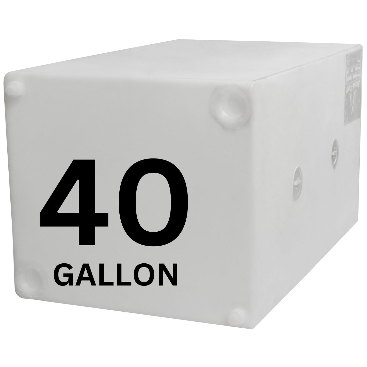 40 Gallon Potable RV Fresh Water Tank for Campers, Trailers, Motorhomes, RVs, Cube Shape