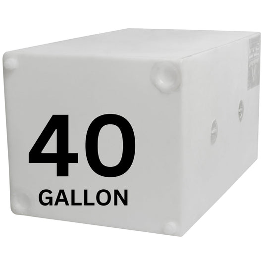 40 Gallon Potable RV Fresh Water Tank for Campers, Trailers, Motorhomes, RVs, Cube Shape