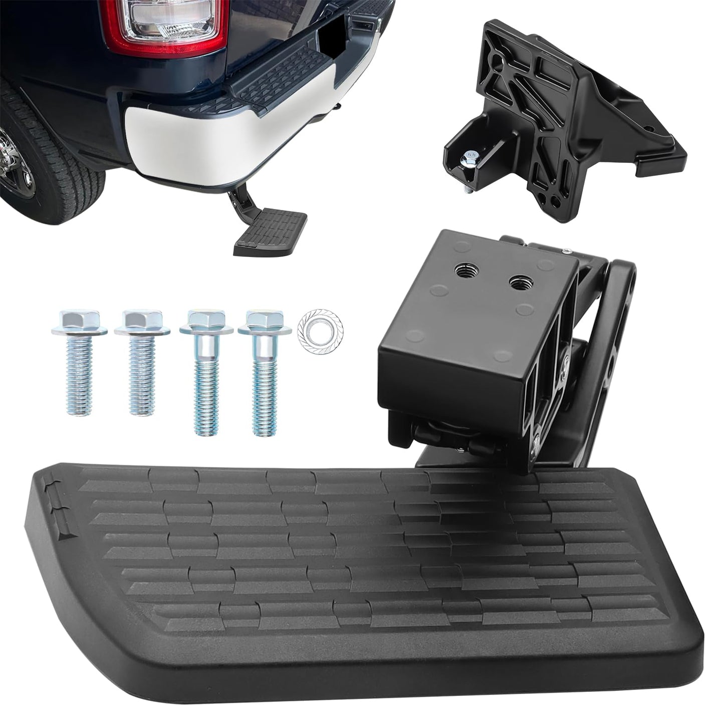 Retractable Rear Bed Step Compatible with 2014-2021 Toyota Tundra