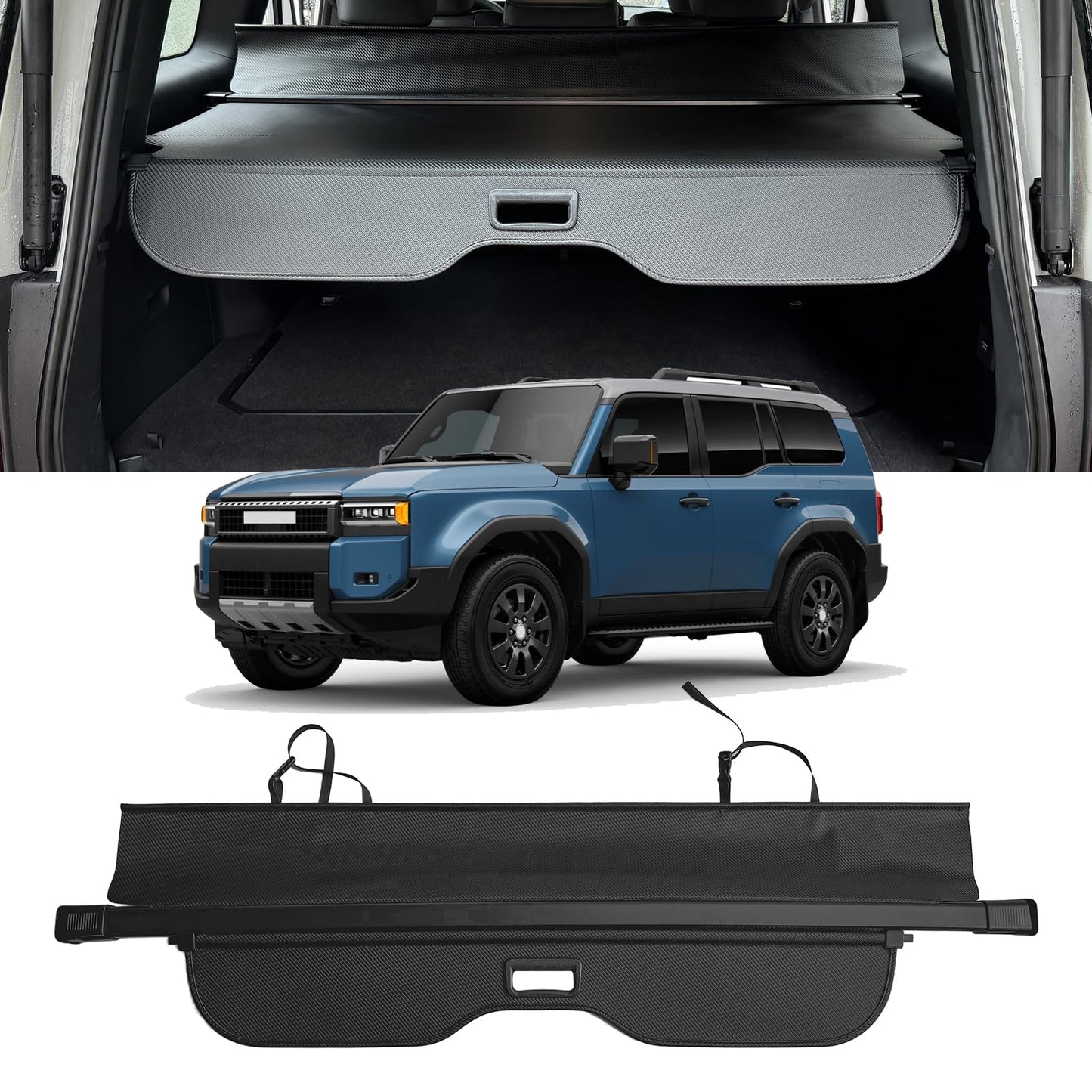 Retractable Cargo Cover for Toyota Land Cruiser Prado J250 LC250 2024 - 2026 Lexus GX550