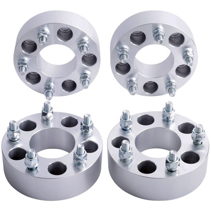 4PC 2Inch Black Hubcentric Wheel Spacers Compatible with Jeep Wrangler JK 2007-2018 (Not JL) | 1999-2010 WJ WK Grand Cherokee | 2006-2010 XK Commander - OMOTOR