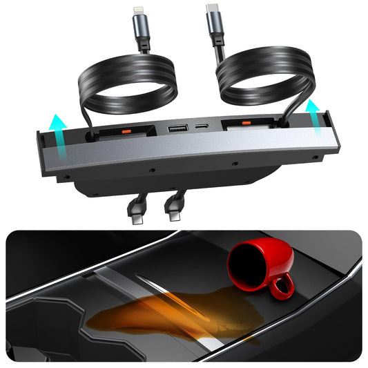 Fast Phone Charger for Model Y/3 Accessories 2021-2024 (Not Fit Model 3 2024)