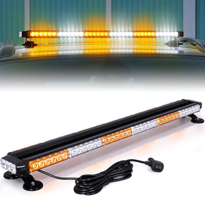 Aluminum Double Side LED Strobe Light Bar 37.5'' 78 LED High  for Safety Construction Plow Truck Vehicles