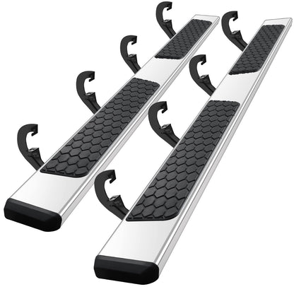 Side Steps Running Boards Compatible with 2019-2025 Chevy Silverado/Sierra 1500 Crew Cab & 2020-2025 Siverado/Sierra 2500HD 3500HD Crew Cab - OMOTOR