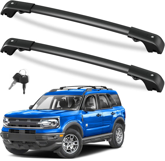 300lb Lockable Roof Rack Cross Bars Compatible with Ford Bronco Sport Base & Bigbend & Outer Banks & Badlands & First Edition 2021-2026