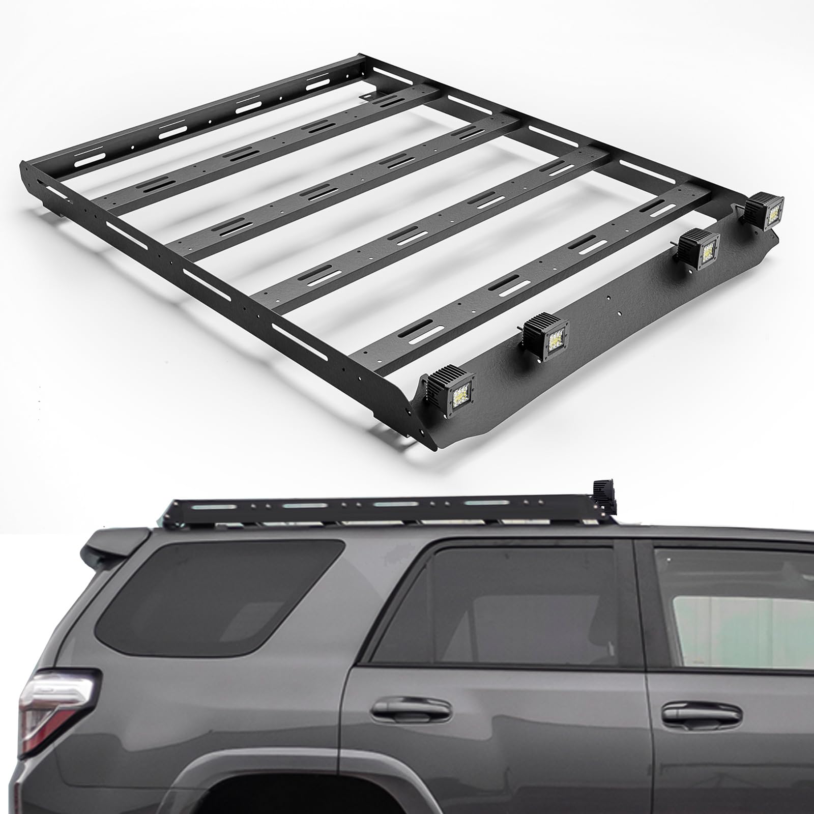 Roof Rack with Led Light for Toyota 4Runner 5th Gen 2010 -2024 - OMOTOR