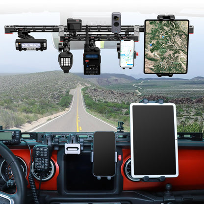 Dash Mount Platform Phone Holder for 2007-2017 Jeep Wrangler JK JKU - OMOTOR