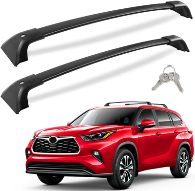 Lockable 260lbs Cross Bars Roof Racks Fit for Toyota Highlander 2020-2026 XLE Limited Platinum Hybrid(NOT for L/LE/LE Hybrid)