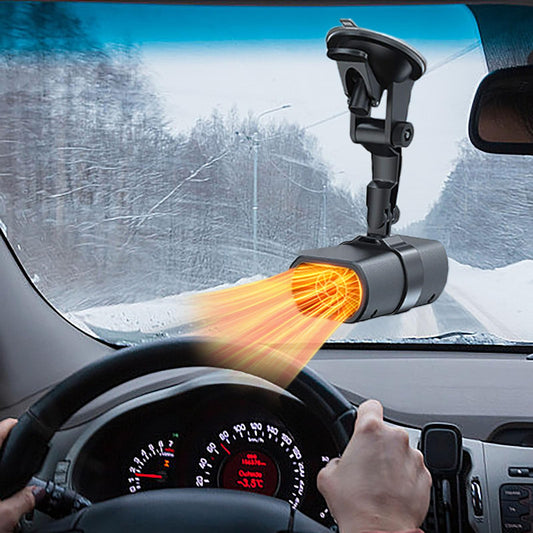 12V New Portable Car Heaters for Vehicle for Winter (black)