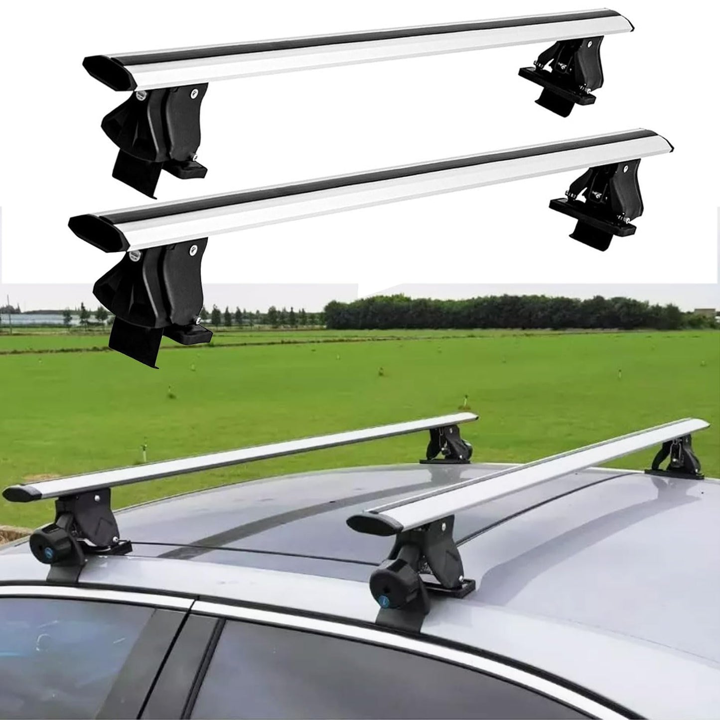 Lockable Roof Rack Cross Bars Fit for Dodge Durango 2011-2025
