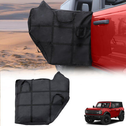 2 Pcs Front Door Storage Bag for Ford Bronco 2021-2026 4-Door