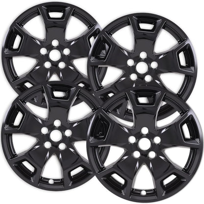 17 inches Gloss Black ABS Wheel Skin Compatible with 2021-2022 Ford Bronco Sport (Base Model) - OMOTOR