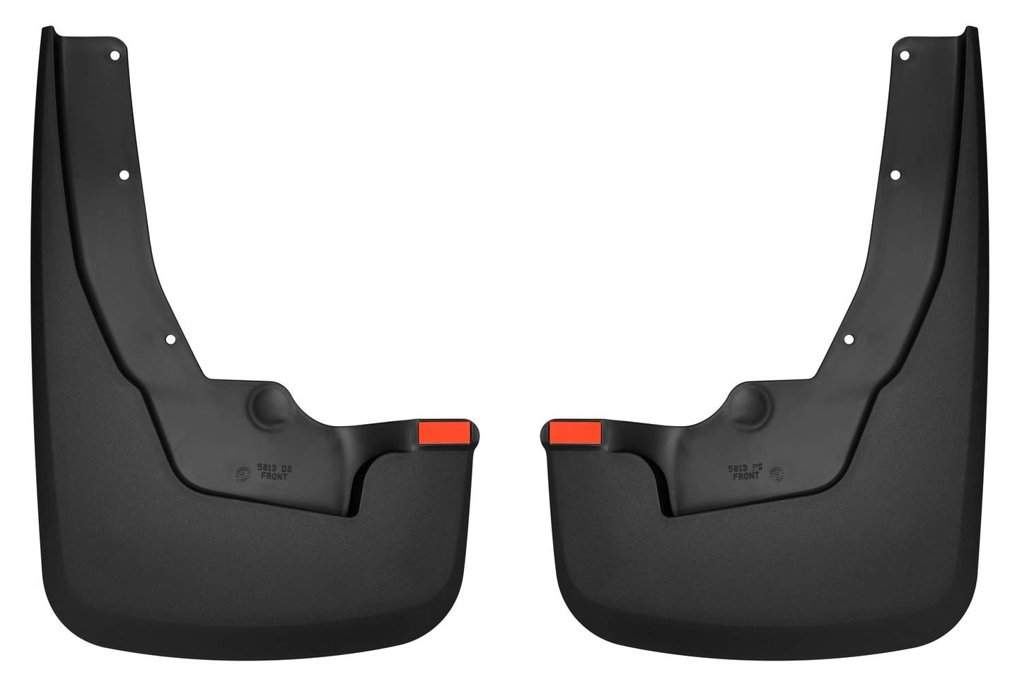 2 Pcs Black Mud Guards Fits 2019-2026 Ram 1500 (New Body Style) w/OEM Fender Flares