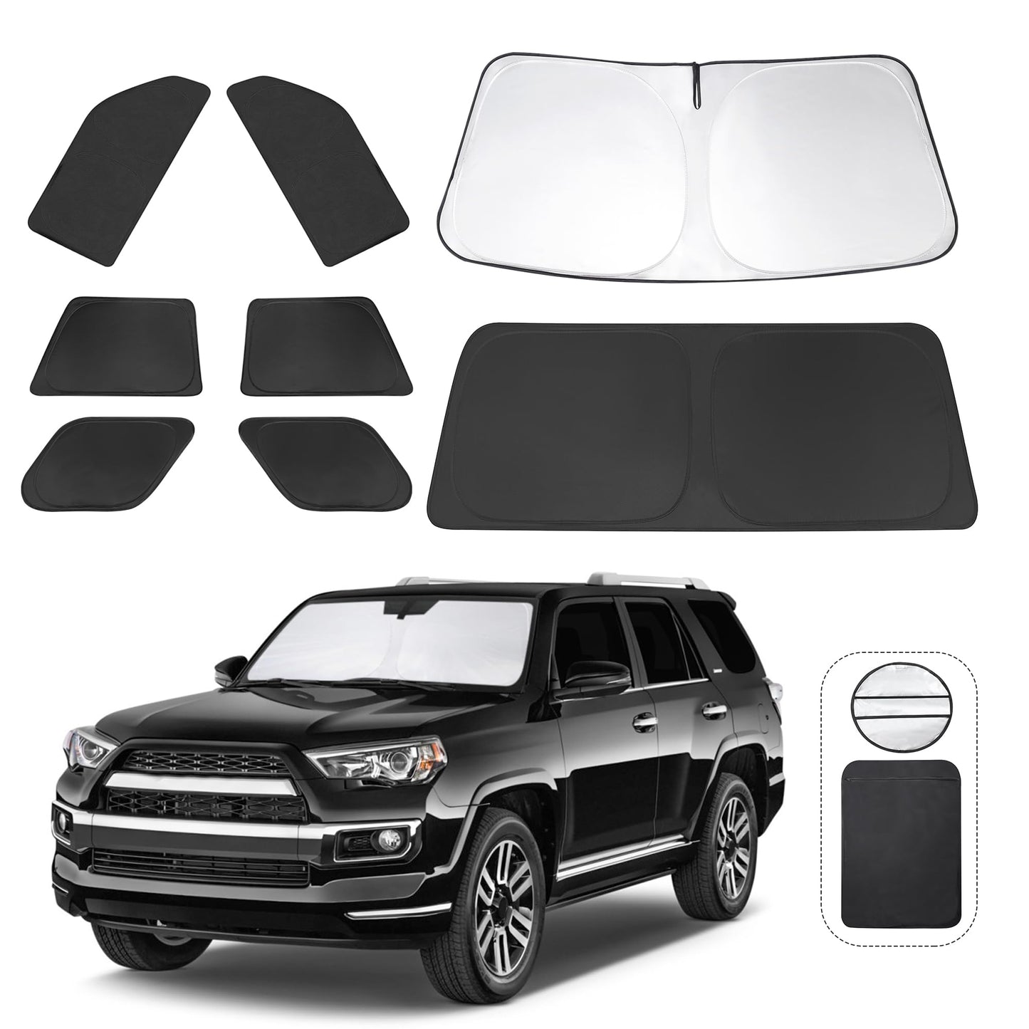 8PCS Window Shades for 2010-2024 Toyota 4Runner 5th Gen