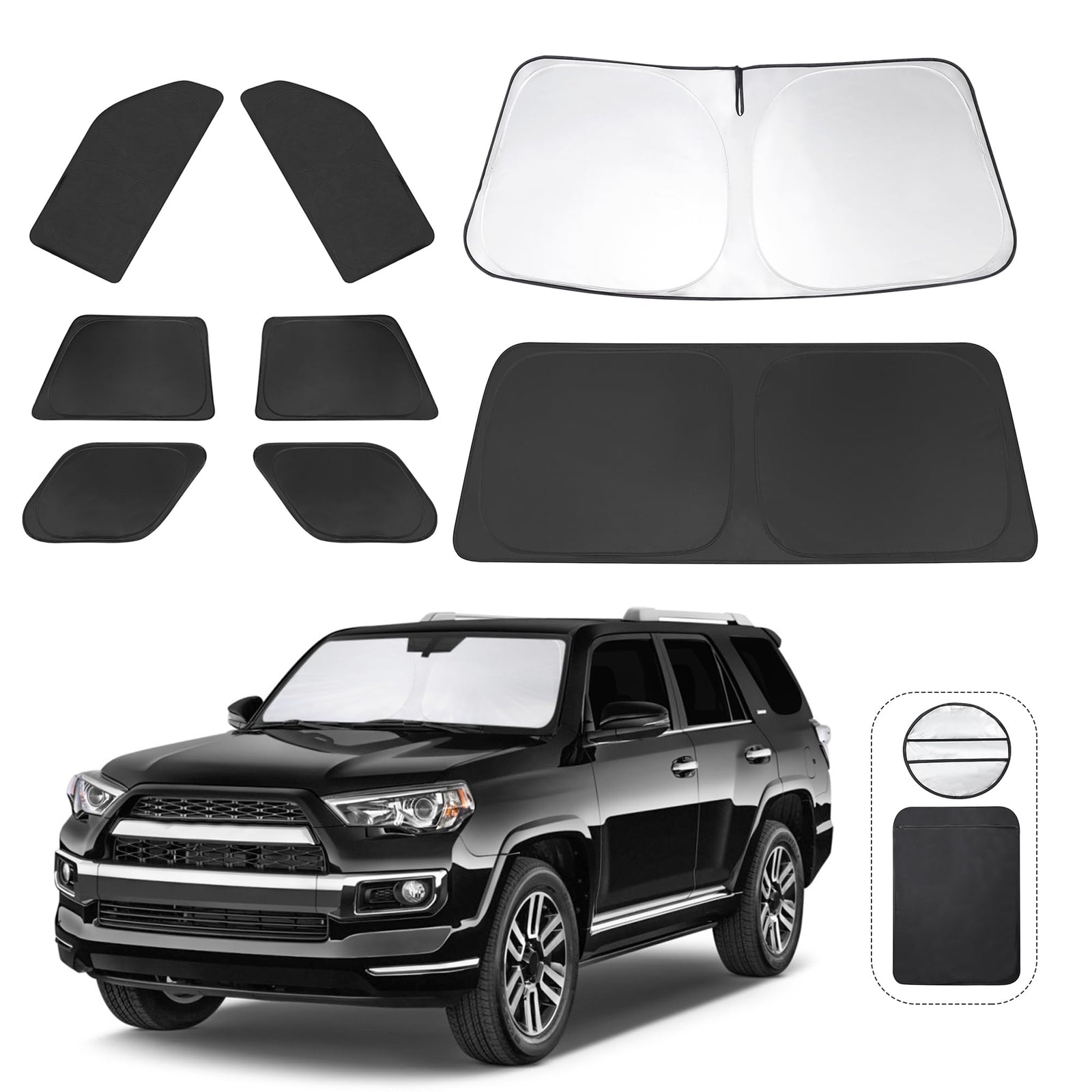 8PCS Window Shades for 2010-2024 Toyota 4Runner 5th Gen