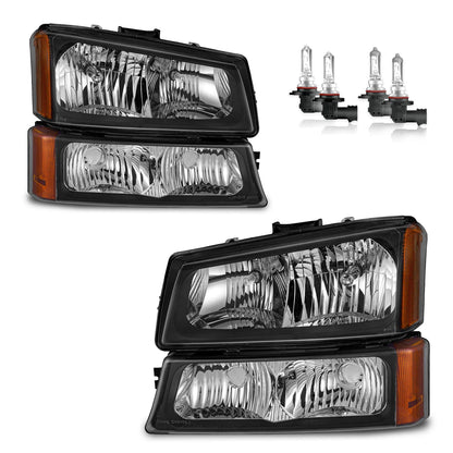 Headlights for 03-07 Chevy Silverado1500/2500/3500/1500HD/2500HD,03-06 Avalanche 1500/2500 Pickup