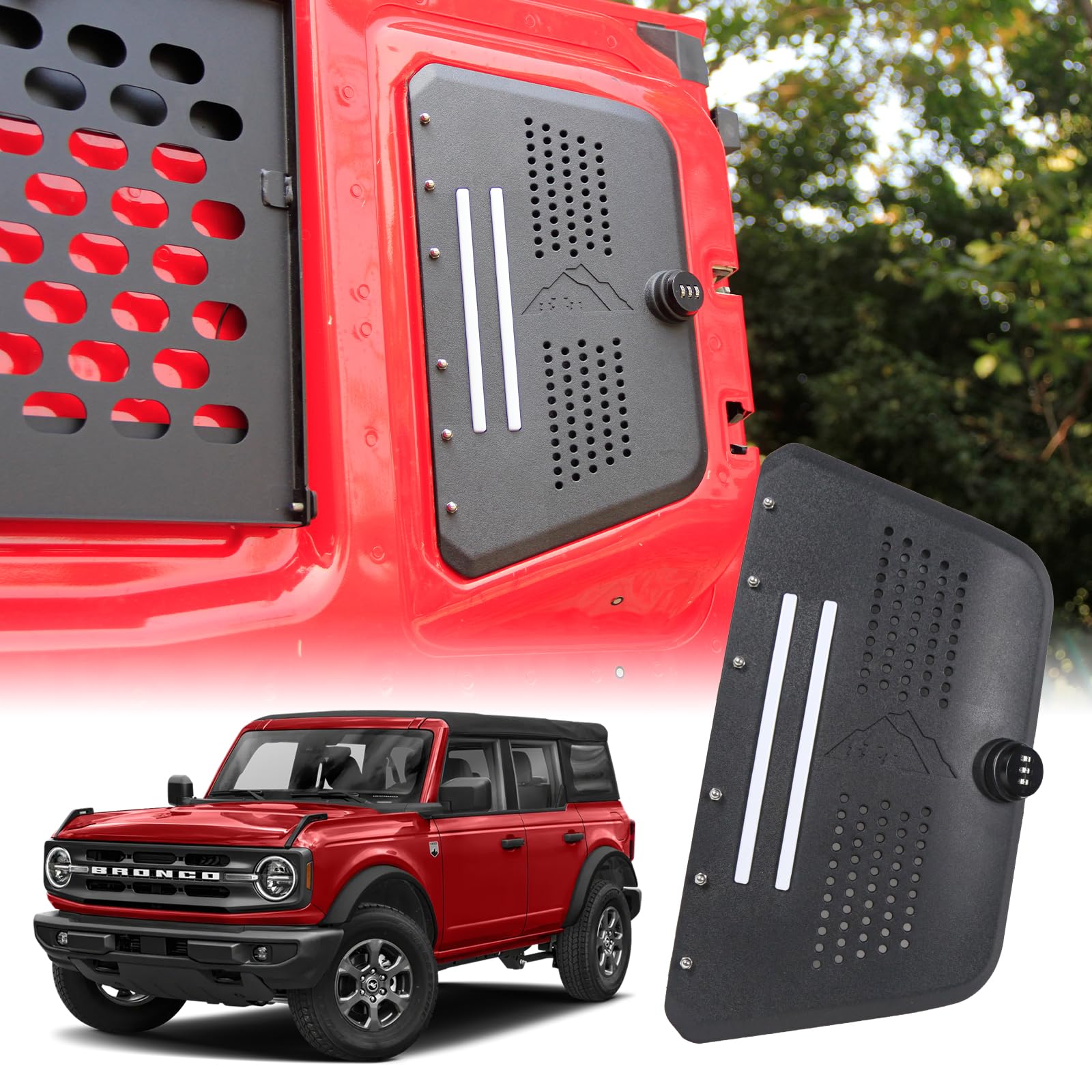 Tailgate Table Storage Lock Box For 21-26 Ford Bronco 2/4 Doors