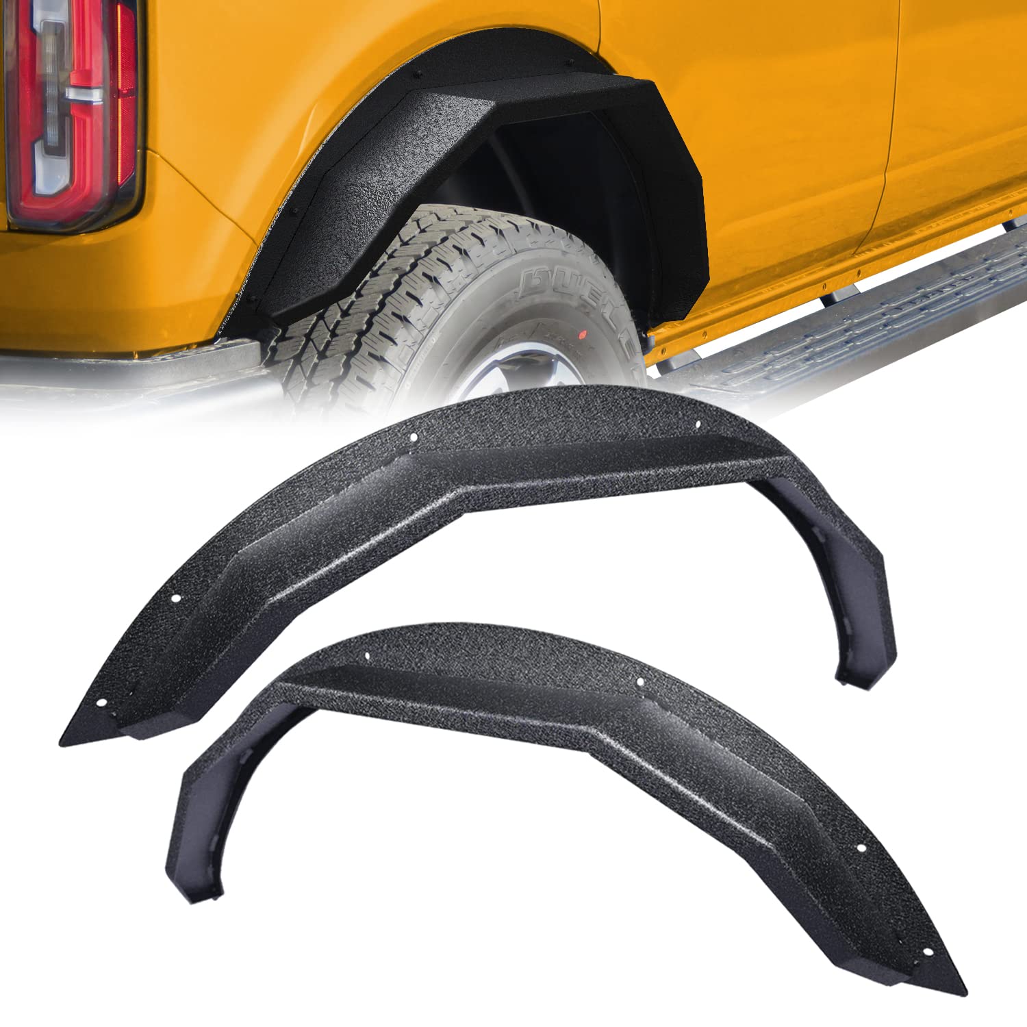 Fender Flares Fit 2021-2025 Ford Bronco 2/4 Door - OMOTOR