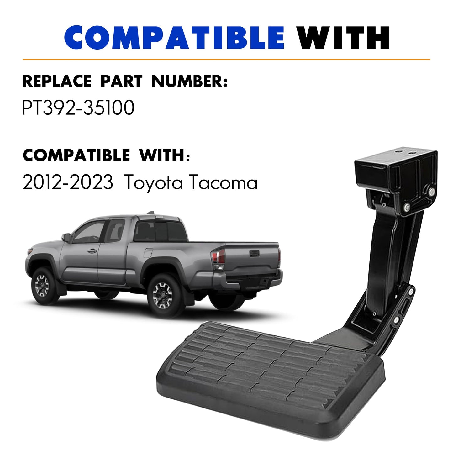 Folding Bed Step Compatible with Tacoma 2012 -2023
