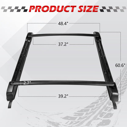 165LBS Roof Rack Cross Bar Fit for Toyota Tacoma 2005-2023