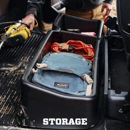 Gearbox Storage Systems Fits 2019-2026 Dodge Ram 1500 Crew Cab with Factory Storage Box (Will NOT fit Models w/Heat/Cool Rear Seats)