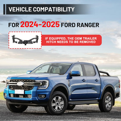 Heavy Duty Offroad Rear Bumper for Ford Ranger 2024 - 2026
