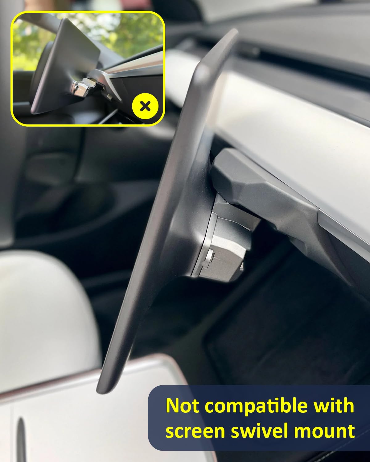 Under Screen Storage Organizer for Tesla Model Y Model 3 Accessories(include Juniper & Highland)