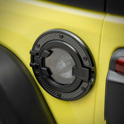 Aluminum Transparent Space Capsule Gas Tank Cover For Jeep Wrangler JL 2018-2026