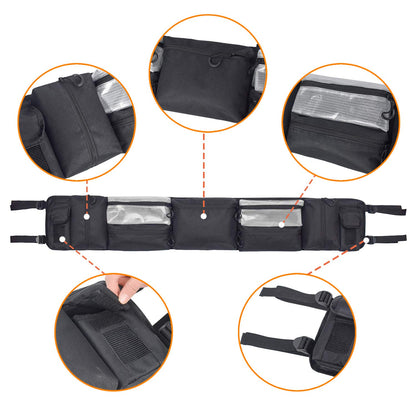 UTV Roll Cage Rear Storage Bag Gear Bags for Most Full Size UTVs, Polaris, Yamaha and Kawasaki UTVs - OMOTOR