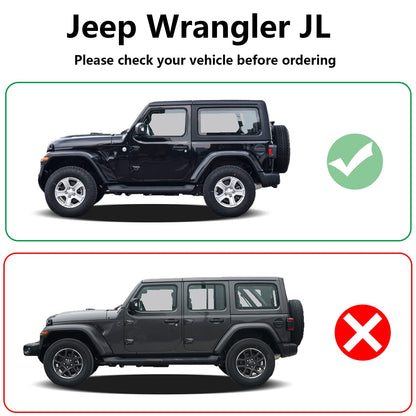 Running Boards Drop Side Steps Bars for 2007-2017 Jeep Wrangler JK 2 Door - OMOTOR