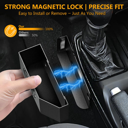 Upgrade Metal Gear Shift Center Console Organizer for Jeep Wrangler Gladiator JL JLU 2023-2025 2022-2018 Rubicon Sahara 4xe (Not for JK/JKU) - OMOTOR