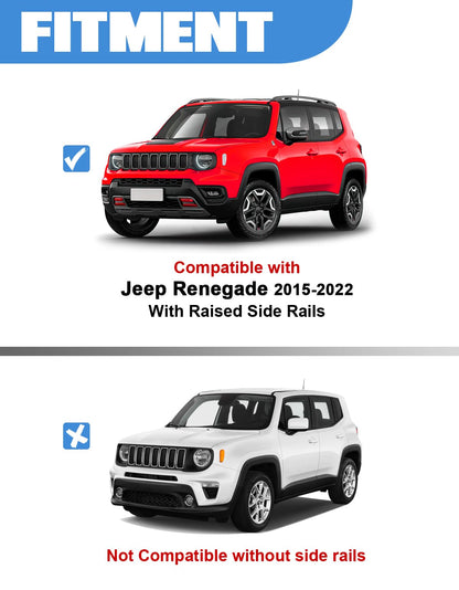 Aluminum ﻿Roof Rack Cross Bars Fit for Jeep Renegade 2015-2024