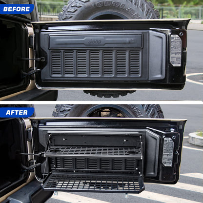 Aluminum Rear Tailgate Table for Jeep Wrangler JL JK JKU JLU