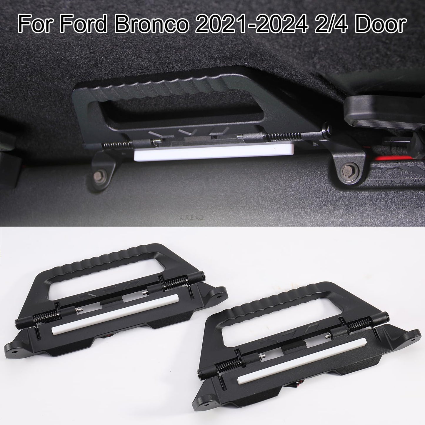 Aluminum Grab Handles with Demo Light Kit for Ford Bronco 2021-2025 2/4-Door (NOT for Bronco Raptor)