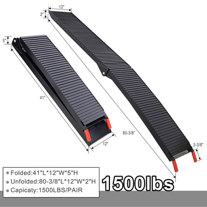 1 Pc of Motorcycle Ramp, Truck Ramp 750LBS Capacity, Ramp for Motorcycles/Dirt Bikes