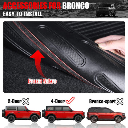 Rear Seat Back Cover Backrest Protector with Dog Seat Liner for Ford Bronco 2/4 Door 2021 - 2026