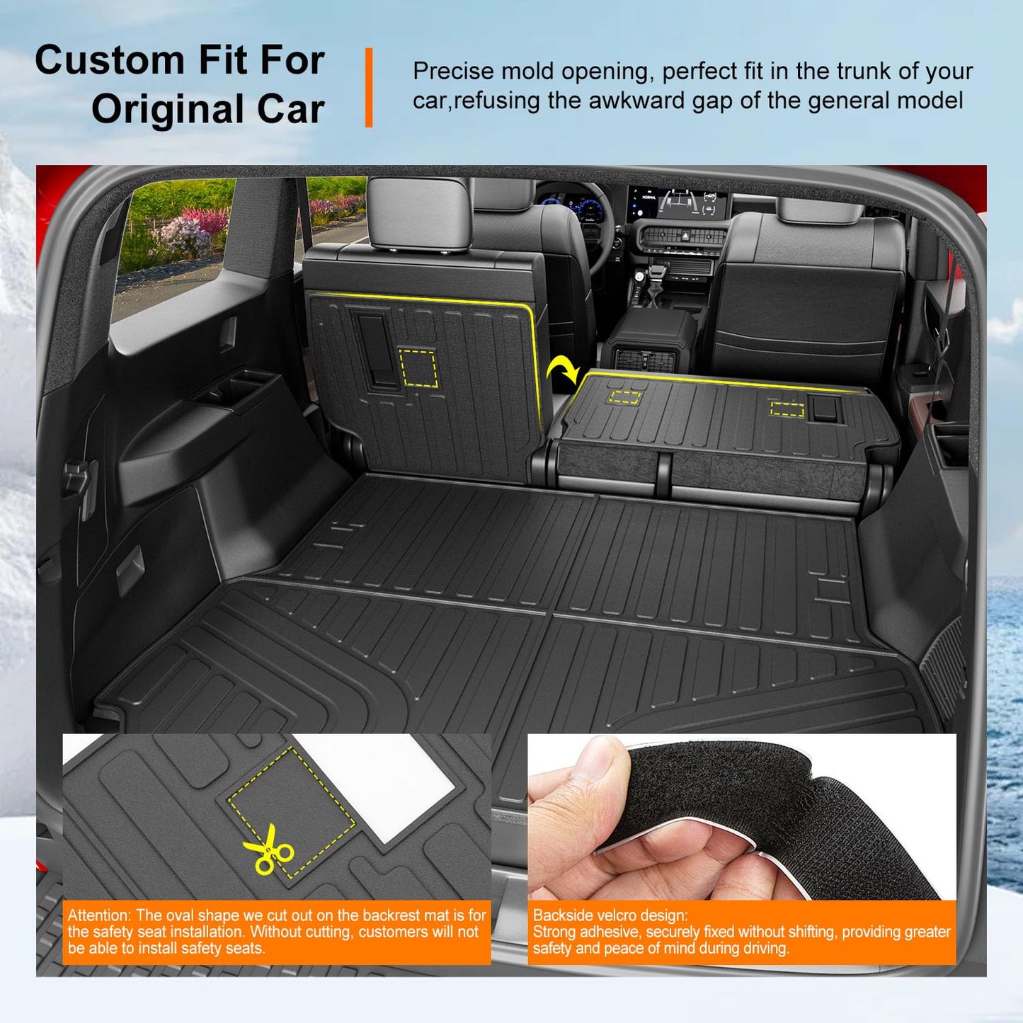 Cargo Mat Compatible with 2024-2026 Toyota Land Cruiser Lexus GX550