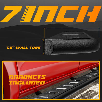 7” Running Boards Custom Fit 2007-2018 Chevy Silverado/GMC Sierra 1500 & 2007-2019 2500/3500HD(do not fit Diesel Model)
